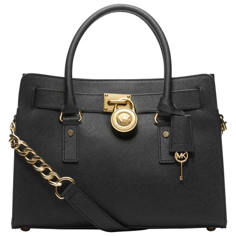 michael kors black and white hamilton bag|Michael Kors nouveau Hamilton bag.